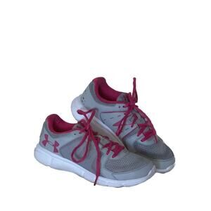 Under Armour Thrill 2 Gray/Pink Running Athletic Comfort Sneakers Size 7